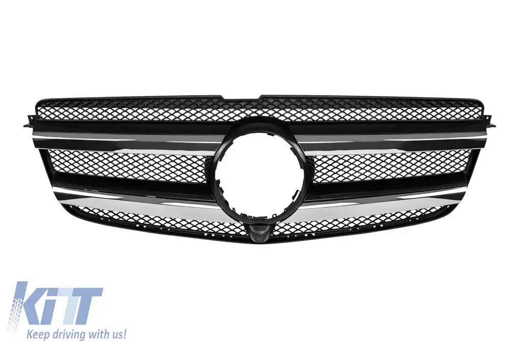 Pachet de tuning tip 63 potrivit pentru Mercedes GL X166 2012-2015 cu capete cromate-image-6140666