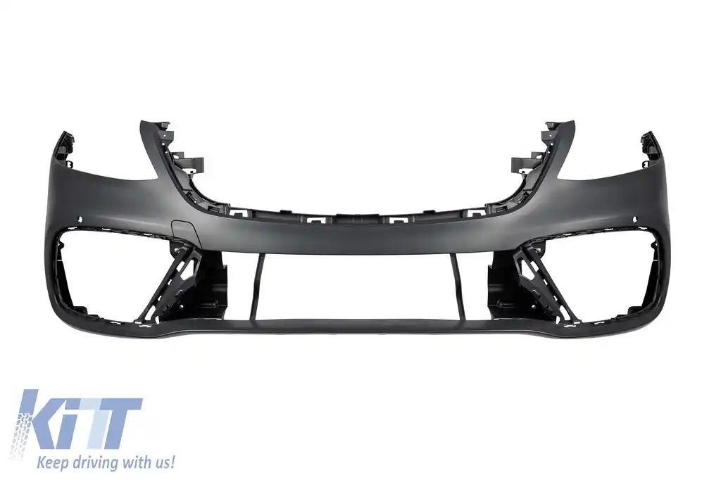 Pachet de tuning tip 63 potrivit pentru Mercedes S-Class W222 2017-2020 cu țevi negre, fără praguri laterale-image-6142203