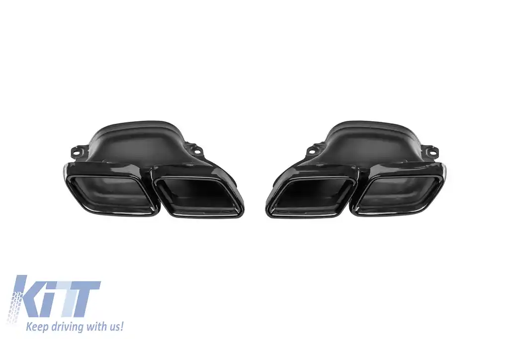 Pachet de tuning tip 63 potrivit pentru Mercedes S-Class W222 2017-2020 cu țevi negre, fără praguri laterale-image-6142206
