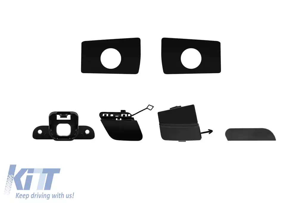 Pachet de tuning tip 63 potrivit pentru Mercedes E-Class W213 sedan după 2020 cu capace și elemente negre-image-6142241