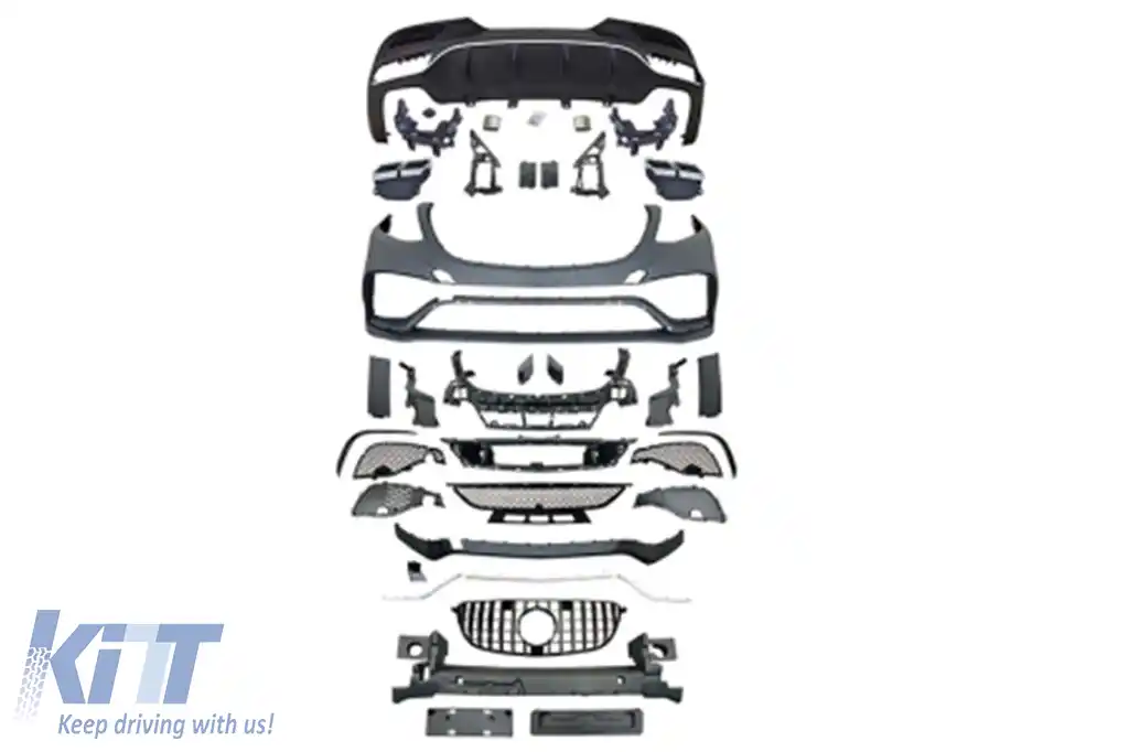 Pachet de tuning tip 63 potrivit pentru Mercedes GLE Coupe C292 2016-2019, pentru modelul echipat cu bara spate A Design Line