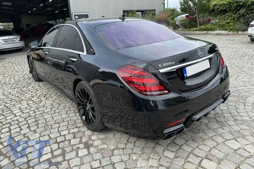 Pachet de tuning tip B design potrivit pentru Mercedes S-Class W222 2017-2020, fără praguri-image-6142355
