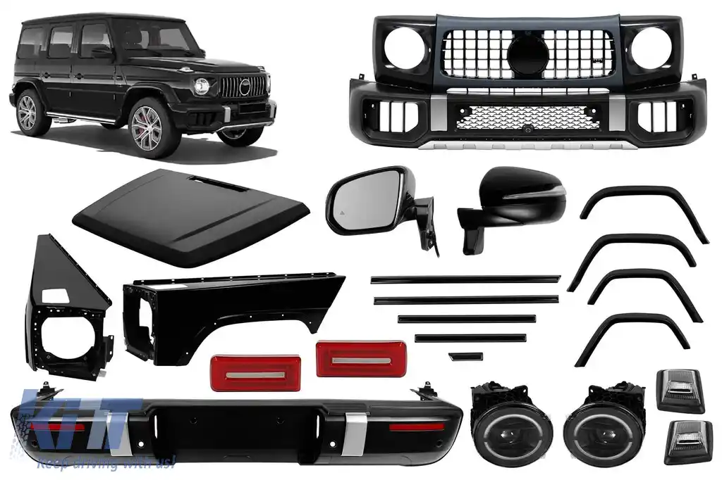 Pachet de tuning tip G63 potrivit pentru Mercedes G-Class W463 2012-2018 conversie la W465