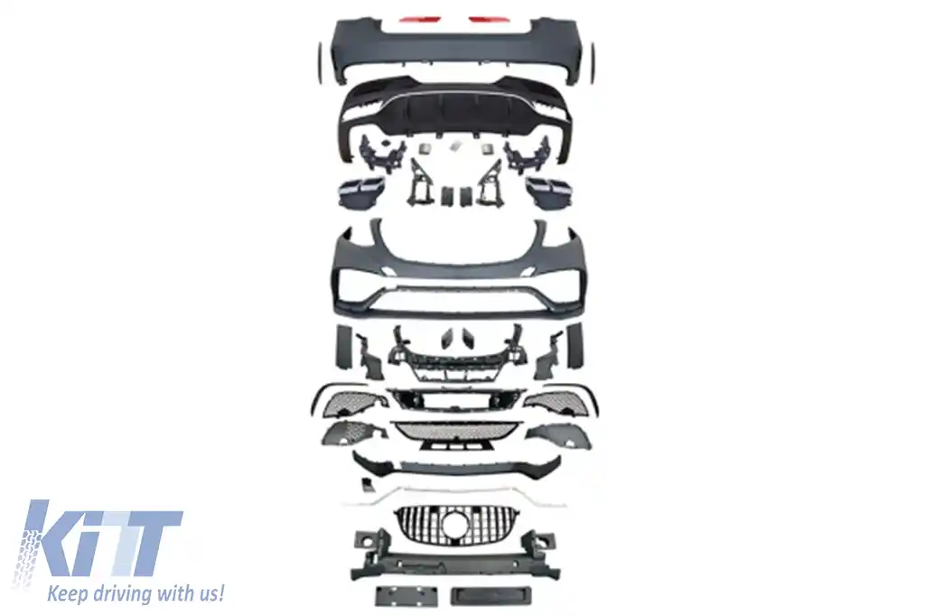 Pachet de tuning tip GLE63 potrivit pentru Mercedes GLE Coupe C292 2016-2019 cu bara spate
