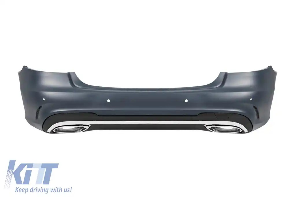 Pachet de tuning tip Line potrivit pentru Mercedes E-Class W212 sedan 2014-2016 cu capete cromate-image-6147446