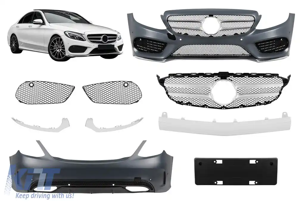 image-57-Pachet de tuning tip Sport Line potrivit pentru Mercedes C-Class W205 2014-2020
