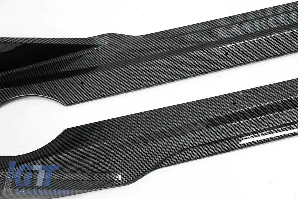 Pachet Exterior Aero Carbon cu Grila Centrala Negru Lucios compatibil cu BMW X5 G05 (2018-2022) M-Tech Black Knight Design-image-6080515