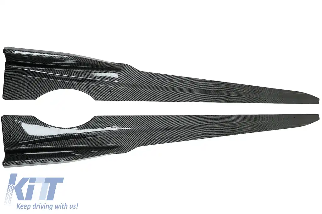 Pachet Exterior Aero Carbon cu Grila Centrala Negru Lucios compatibil cu BMW X5 G05 (2018-2022) M-Tech Black Knight Design-image-6080516