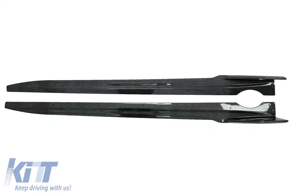 Pachet Exterior Aero Carbon cu Grila Centrala Negru Lucios compatibil cu BMW X5 G05 (2018-2022) M-Tech Black Knight Design-image-6080517