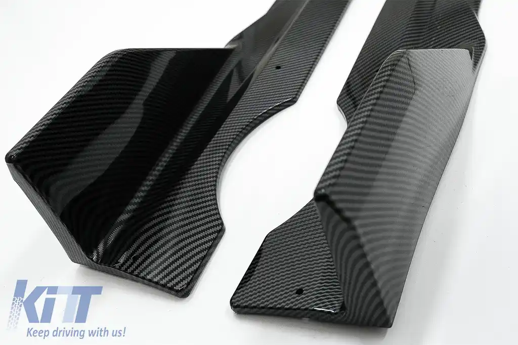 Pachet Exterior Aero Carbon cu Grila Centrala Negru Lucios compatibil cu BMW X5 G05 (2018-2022) M-Tech Black Knight Design-image-6080519