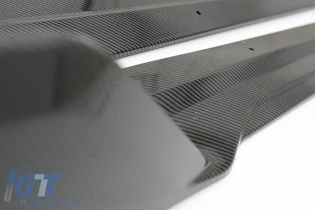 Pachet Exterior Aero Carbon cu Grila Centrala Negru Lucios compatibil cu BMW X5 G05 (2018-2022) M-Tech Black Knight Design-image-6080522