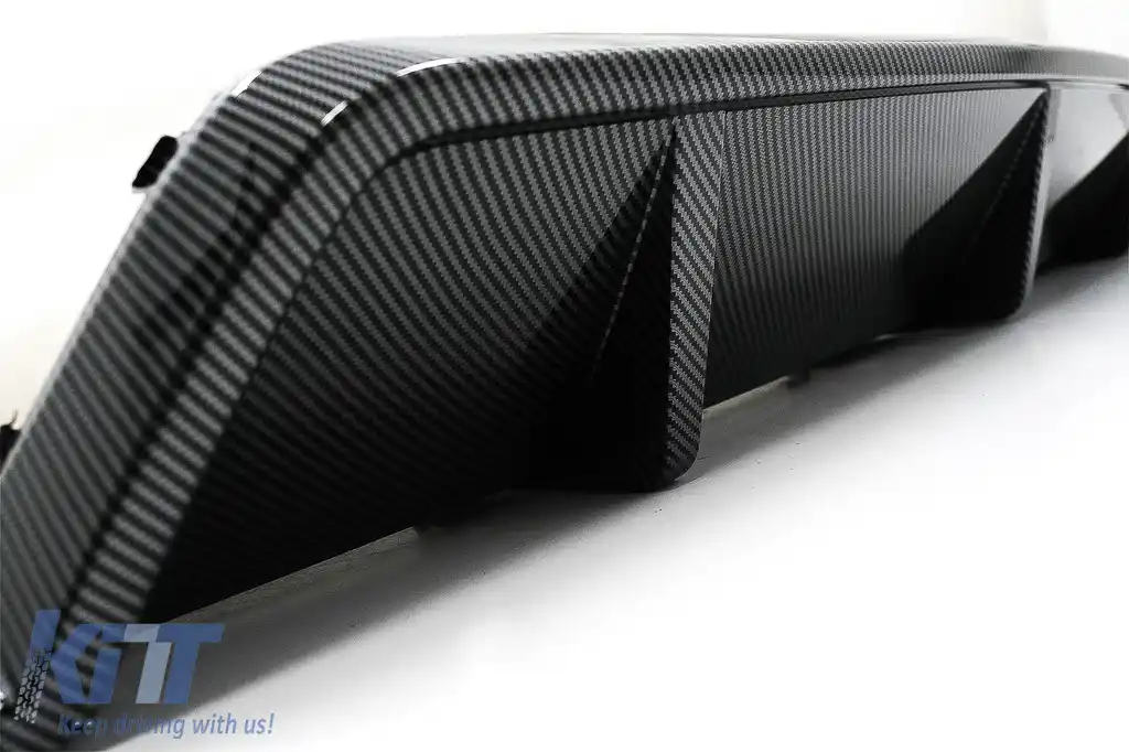 Pachet Exterior Aero Carbon cu Grila Centrala Negru Lucios compatibil cu BMW X5 G05 (2018-2022) M-Tech Black Knight Design-image-6080541
