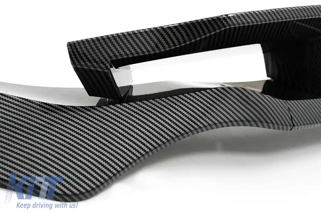 Pachet Exterior Aero Carbon cu Grila Centrala Negru Lucios compatibil cu BMW X5 G05 (2018-2022) M-Tech Black Knight Design-image-6080550