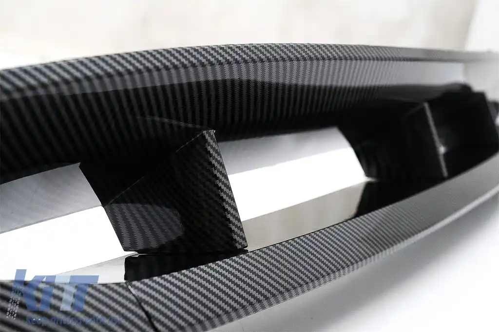 Pachet Exterior Aero Carbon cu Grila Centrala Negru Lucios compatibil cu BMW X5 G05 (2018-2022) M-Tech Black Knight Design-image-6080553
