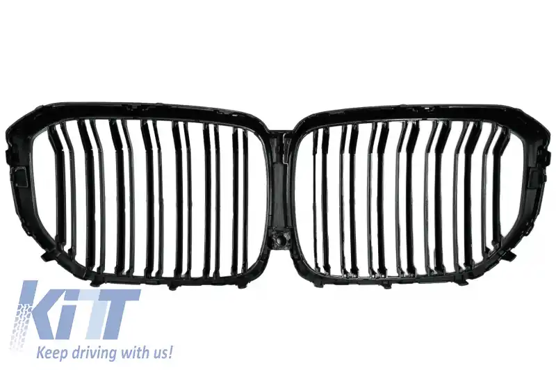 Pachet Exterior Aero Carbon cu Grila Centrala Negru Lucios compatibil cu BMW X5 G05 (2018-2022) M-Tech Black Knight Design-image-6080562