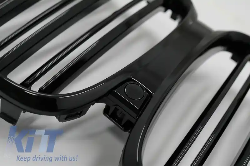 Pachet Exterior Aero Carbon cu Grila Centrala Negru Lucios compatibil cu BMW X5 G05 (2018-2022) M-Tech Black Knight Design-image-6080566