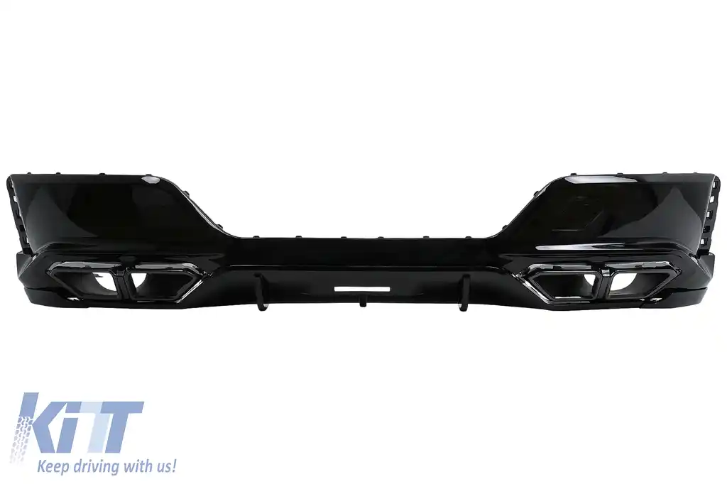 Pachet Exterior Aero compatibil cu BMW Seria 7 G70 M-Tech (2022-) Black Knight Design Negru Lucios-image-6112754
