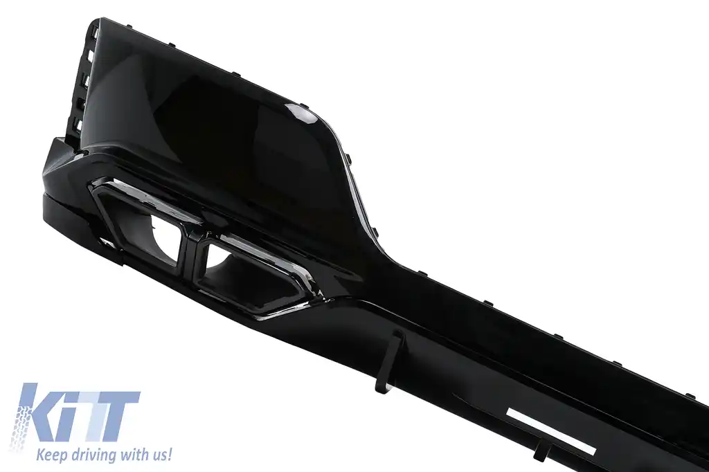 Pachet Exterior Aero compatibil cu BMW Seria 7 G70 M-Tech (2022-) Black Knight Design Negru Lucios-image-6112755