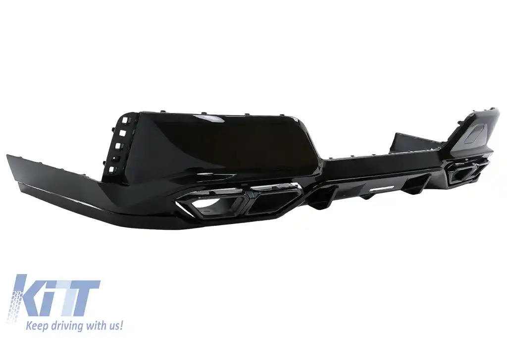 Pachet Exterior Aero compatibil cu BMW Seria 7 G70 M-Tech (2022-) Black Knight Design Negru Lucios-image-6112756