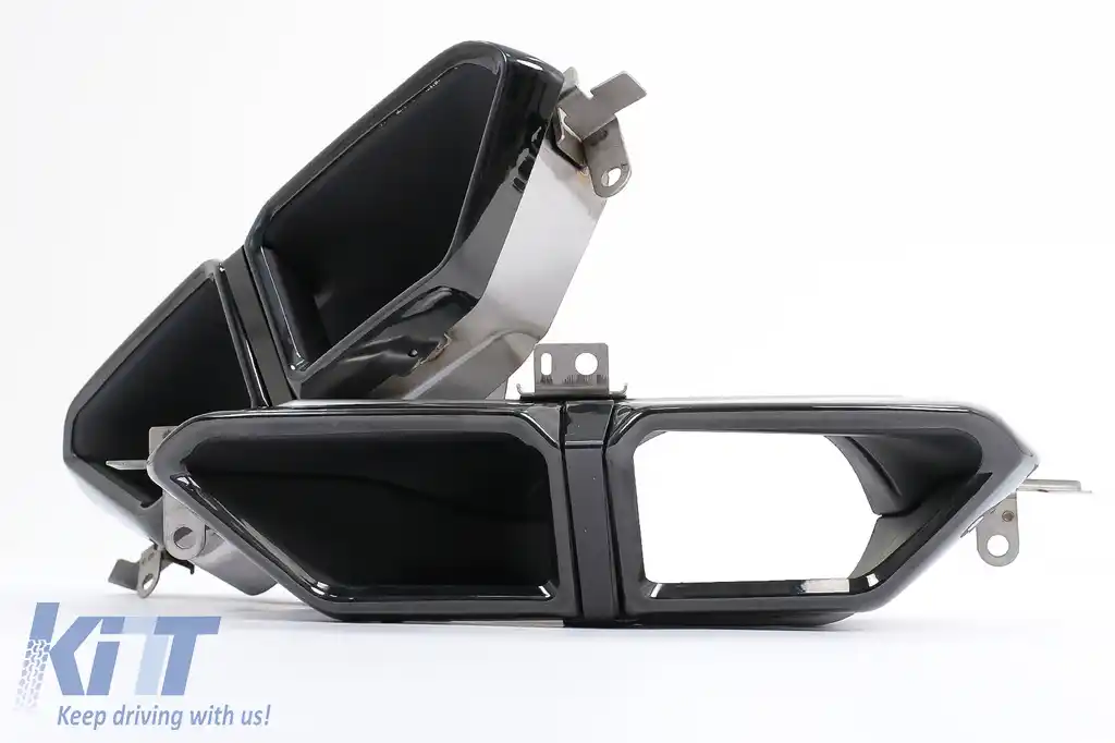 Pachet Exterior Aero compatibil cu BMW Seria 7 G70 M-Tech (2022-) Black Knight Design Negru Lucios-image-6112761
