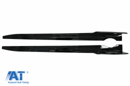Pachet Exterior Aero compatibil cu BMW X5 G05 (2018-2022) M-Tech Black Knight Design Negru Lucios-image-6079966