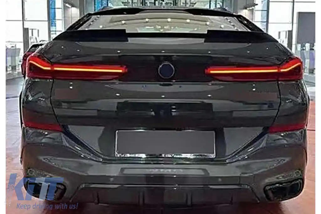 Pachet Exterior Aero compatibil cu BMW X6 G06 LCI M-Sport (2024-) Black Knight Design Negru Lucios-image-6114227
