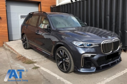 Pachet Exterior Aero compatibil cu BMW X7 G07 (2018-up) M-Tech Black Knight Design Carbon Look-image-6080179