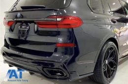 Pachet Exterior Aero compatibil cu BMW X7 G07 (2018-up) M-Tech Black Knight Design Carbon Look-image-6080180