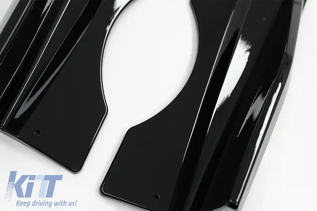 Pachet Exterior Aero cu Grila Centrala compatibil cu BMW X5 G05 (2018-2022) M-Tech Black Knight Design Negru Lucios-image-6080380