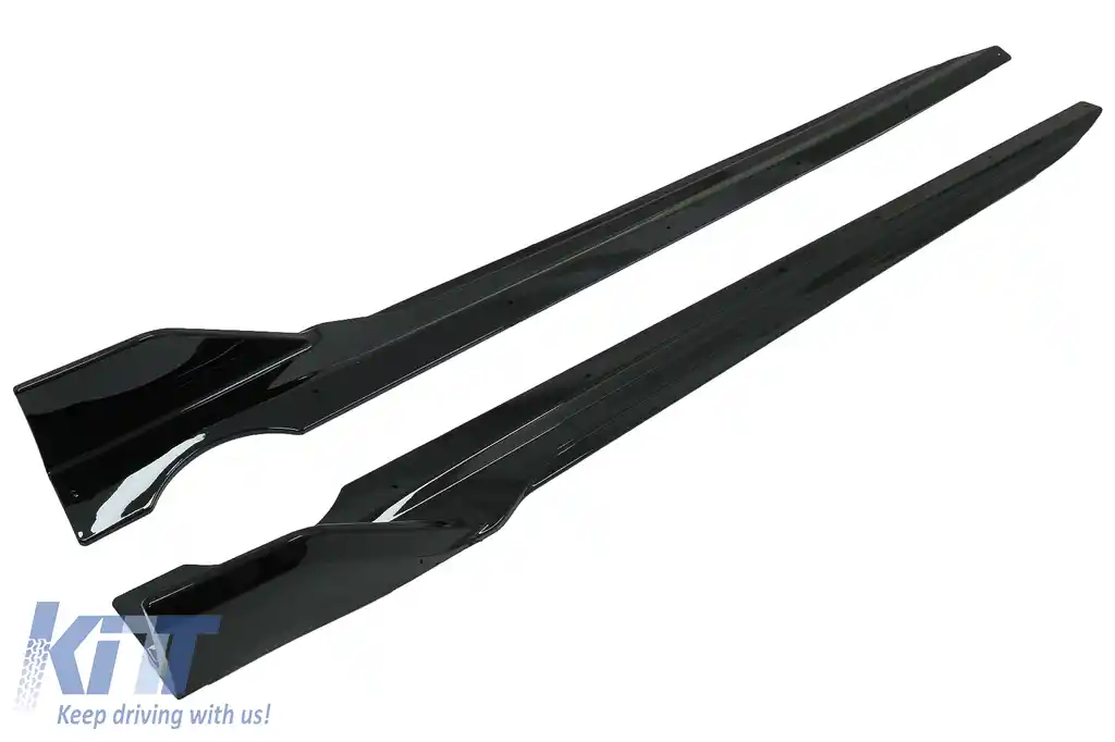 Pachet Exterior Aero cu Grila Centrala compatibil cu BMW X5 G05 (2018-2022) M-Tech Black Knight Design Negru Lucios-image-6080382