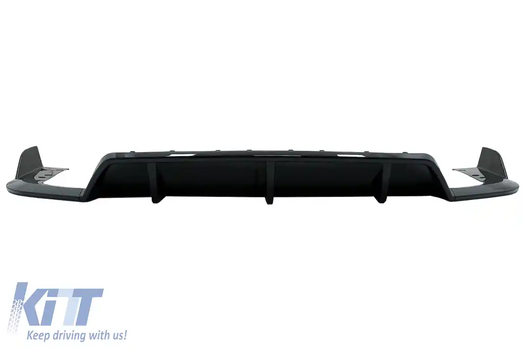 Pachet Exterior Aero cu Grila Centrala compatibil cu BMW X5 G05 (2018-2022) M-Tech Black Knight Design Negru Lucios-image-6080398