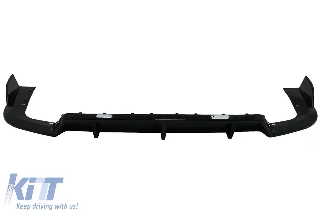 Pachet Exterior Aero cu Grila Centrala compatibil cu BMW X5 G05 (2018-2022) M-Tech Black Knight Design Negru Lucios-image-6080399