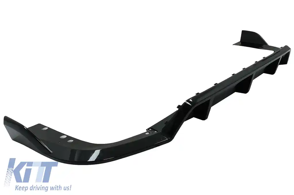 Pachet Exterior Aero cu Grila Centrala compatibil cu BMW X5 G05 (2018-2022) M-Tech Black Knight Design Negru Lucios-image-6080404