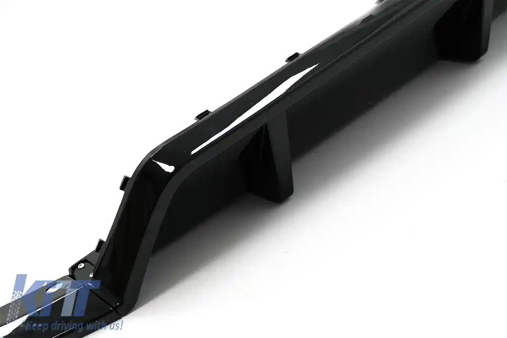 Pachet Exterior Aero cu Grila Centrala compatibil cu BMW X5 G05 (2018-2022) M-Tech Black Knight Design Negru Lucios-image-6080405