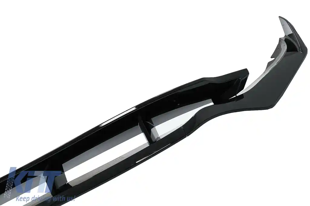 Pachet Exterior Aero cu Grila Centrala compatibil cu BMW X5 G05 (2018-2022) M-Tech Black Knight Design Negru Lucios-image-6080411