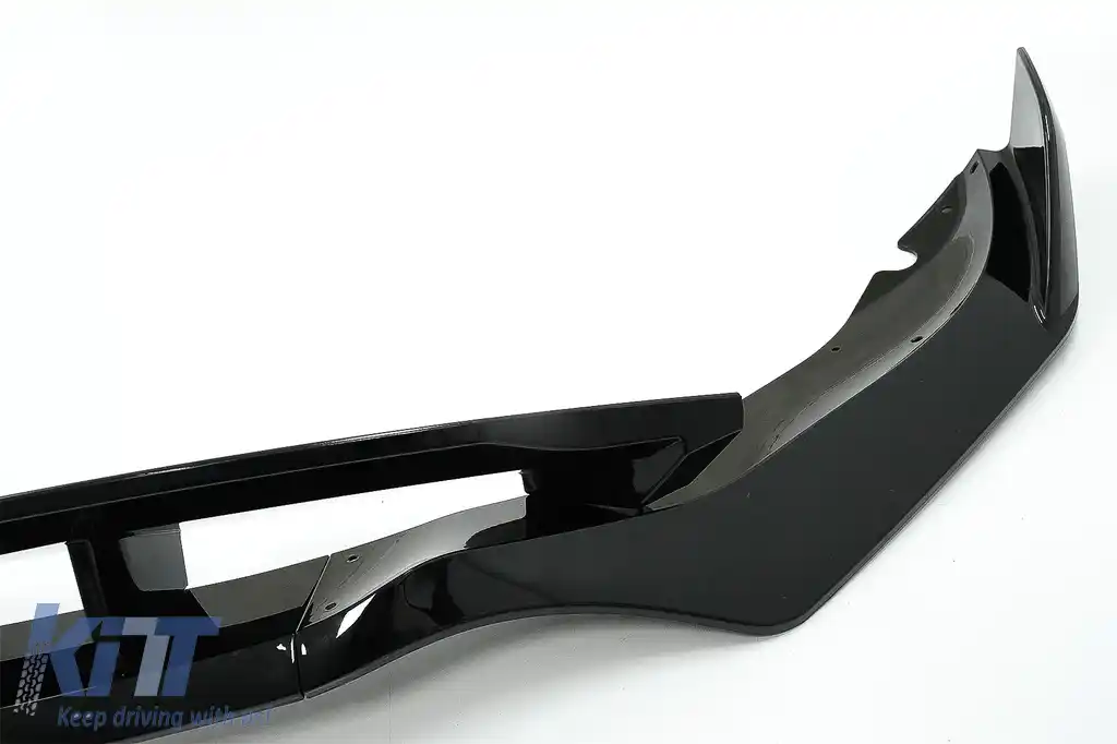 Pachet Exterior Aero cu Grila Centrala compatibil cu BMW X5 G05 (2018-2022) M-Tech Black Knight Design Negru Lucios-image-6080412