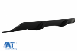 Pachet Exterior Aero Prelungire Bara Fata cu Difuzor si Capace oglinzi compatibil cu BMW X5 F15 (2014-2018) M Technik Sport Aerodynamic Design Negru Lucios-image-6078478
