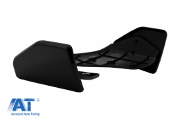 Pachet Exterior Aero Prelungire Bara Fata cu Difuzor si Capace oglinzi compatibil cu BMW X5 F15 (2014-2018) M Technik Sport Aerodynamic Design Negru Lucios-image-6078482