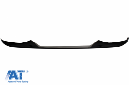 Pachet Exterior Aero Prelungire Bara Fata cu Difuzor si Capace oglinzi compatibil cu BMW X5 F15 (2014-2018) M Technik Sport Aerodynamic Design Negru Lucios-image-6078485
