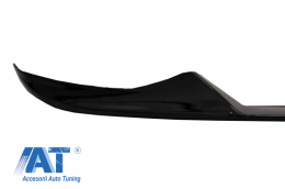 Pachet Exterior Aero Prelungire Bara Fata si Difuzor compatibil cu BMW X5 F15 (2014-2018) M Technik Sport Aerodynamic Design Piano Black-image-6047735