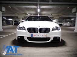 Pachet Exterior compatibil cu BMW F10 Seria 5 (2011-2014) M-Technik Design cu Ornament Evacuare M-Power-image-5991585