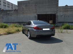 Pachet Exterior compatibil cu BMW F10 Seria 5 (2011-2014) M-Technik Design cu Ornament Evacuare ACS-look-image-6016087
