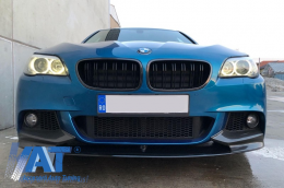 Pachet Exterior compatibil cu BMW F10 Seria 5 (2011-2014) M-Performance Design cu Ornamente Evacuare M-Power Negre-image-6024556
