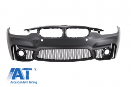 Pachet Exterior compatibil cu BMW F30 (2011-2019) EVO II M3 CS Design Fara Proiectoare cu Aripi Laterale si Tobe Ornamente Sistem de evacuare Carbon Fiber-image-6061558