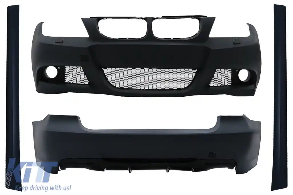 Pachet Exterior compatibil cu BMW Seria 3 E90 LCI Sedan (2008-2011) M-Technik Design