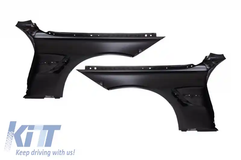 Pachet Exterior compatibil cu BMW Seria 3 F30  (2011-2019) M-Performance Design cu Aripi laterale si Capota & Tobe Ornamente Carbon Lucios-image-6066313