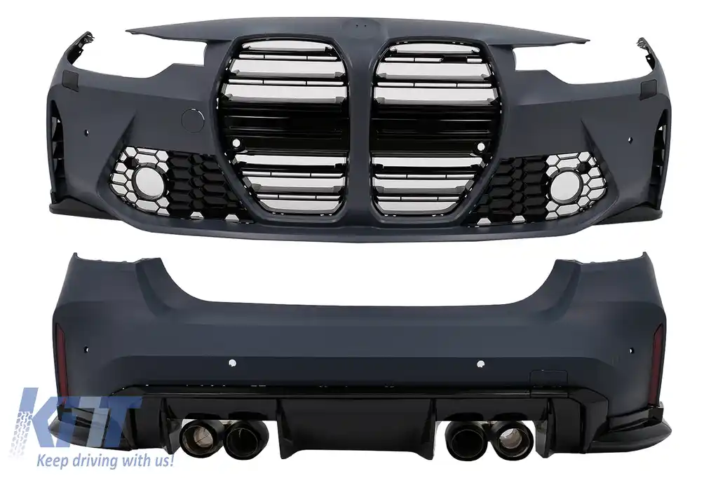 Pachet Exterior compatibil cu BMW Seria 3 F30 (2011-2019) Conversie la G20 Design