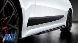 Pachet Exterior compatibil cu BMW Seria 3 G20 Sedan G21 Touring (2018-2022) M Design Negru Lucios-image-6078285