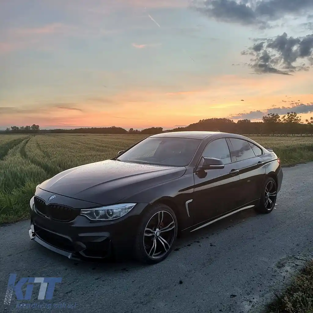 Pachet Exterior compatibil cu BMW Seria 4 F36 Gran Coupe (2013-03.2019) M4 Look cu Grile si Ornamente Tobe Carbon-image-6278242