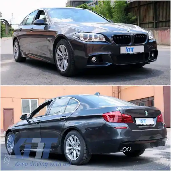 Pachet Exterior compatibil cu BMW Seria 5 F10 (2014-2017) Facelift LCI M-Technik Design-image-6029384